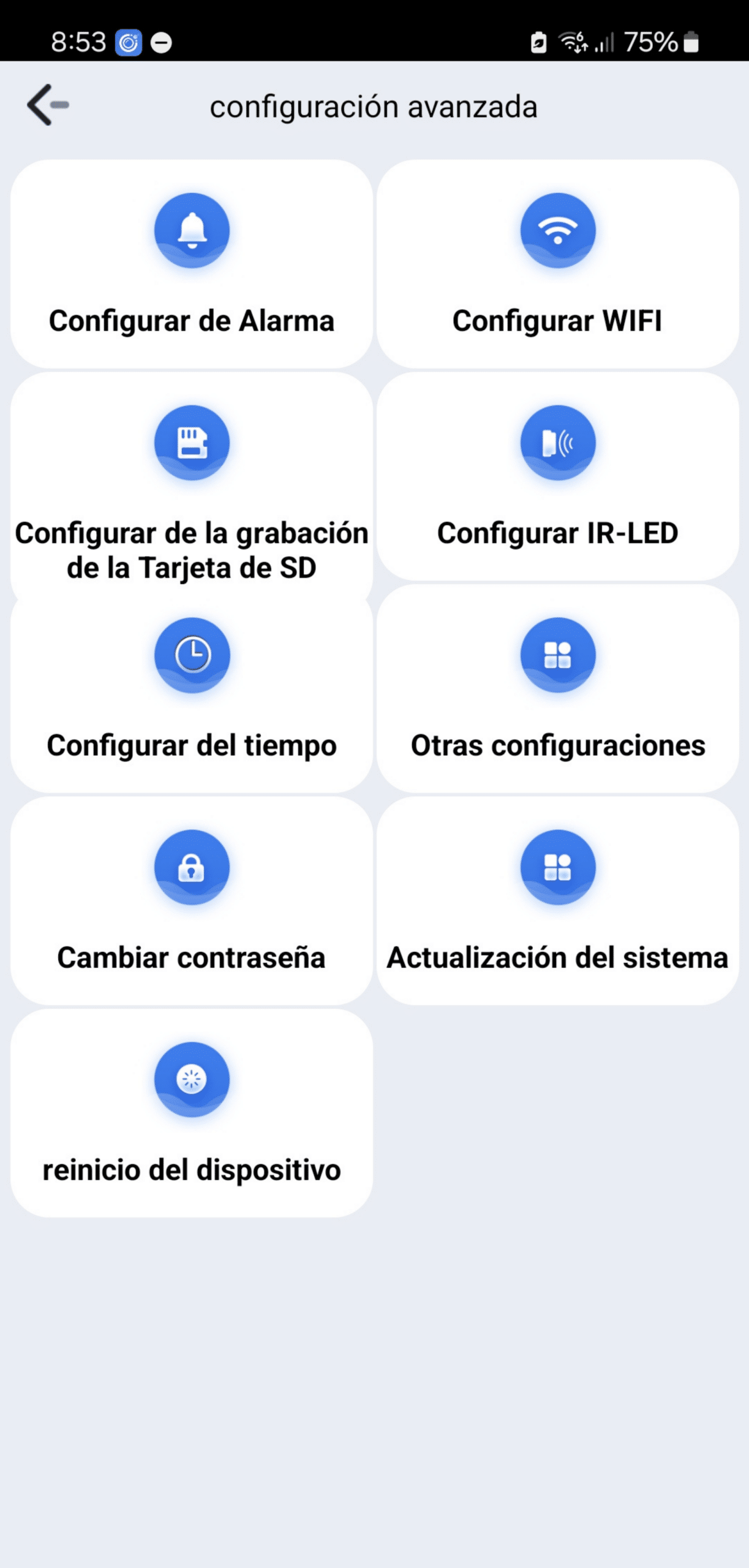 Configuracion Avanzada iWFCam BK...