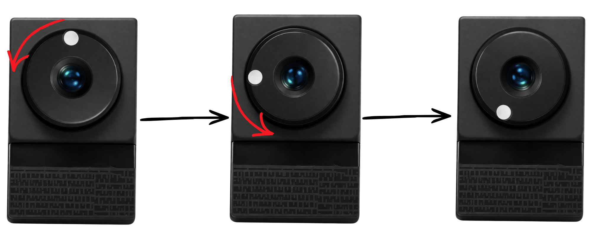 Giro de lente izquierda