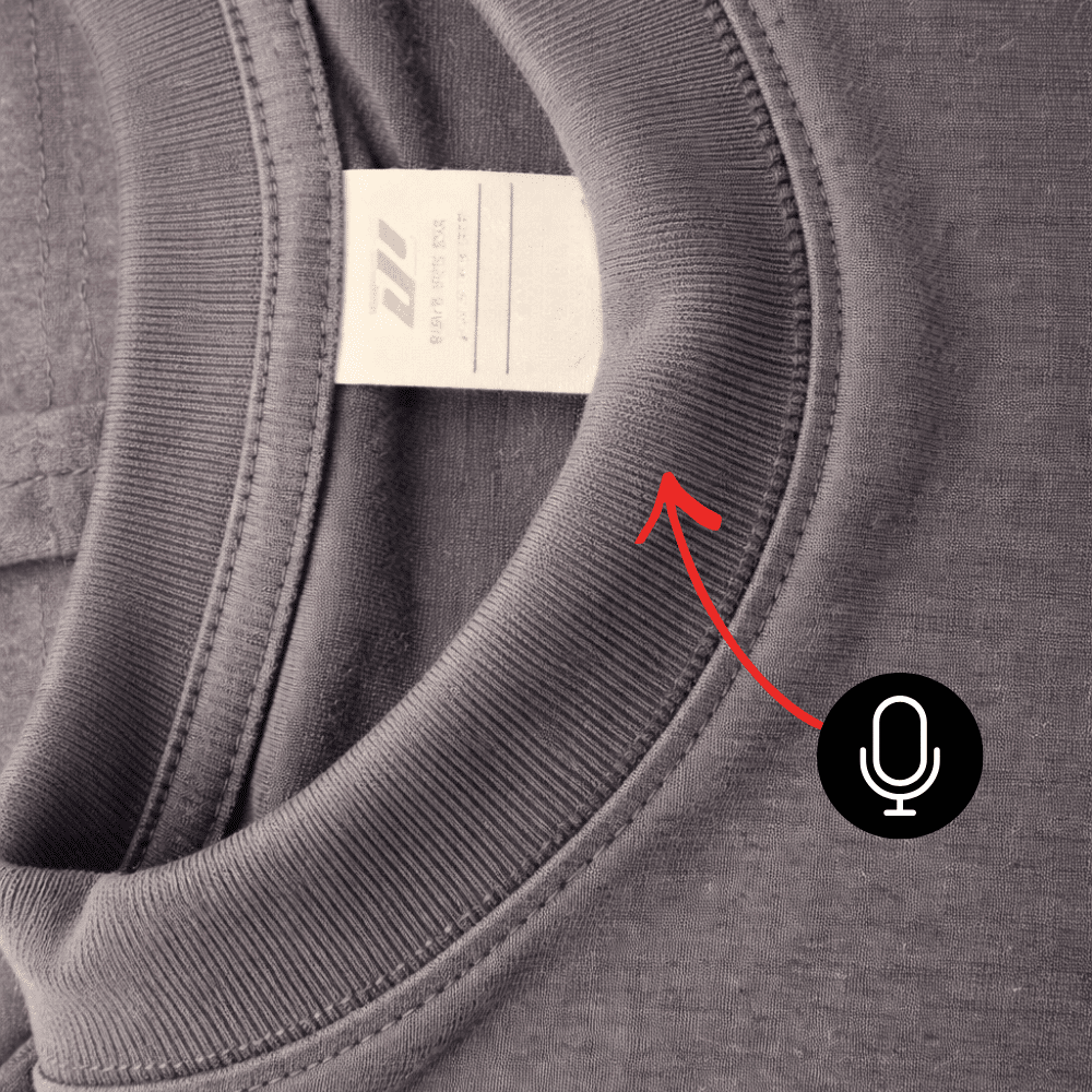 Micrófono Vip Pro Camiseta Bluetooth