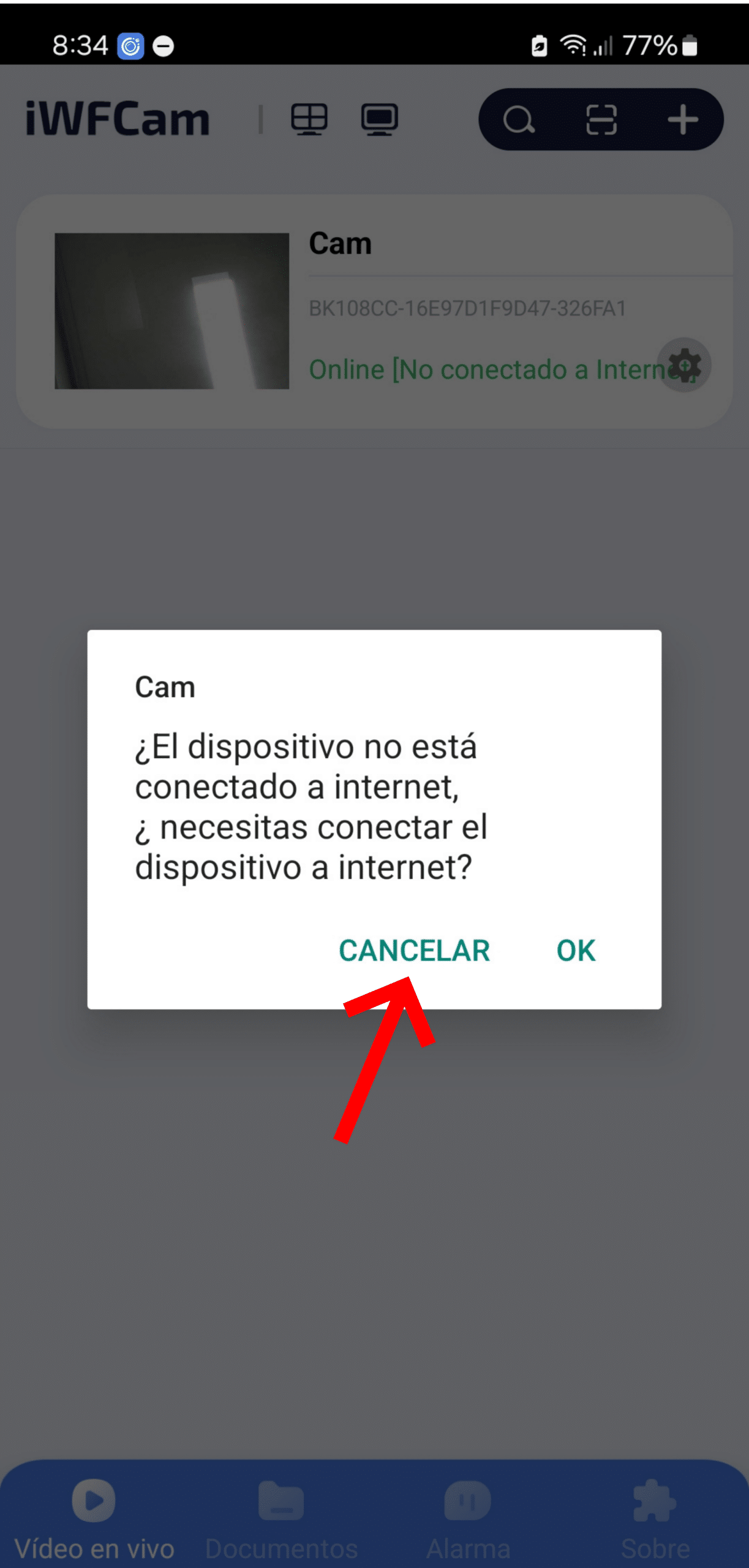 Notificacion Conexion a Internet iWFCam (1)