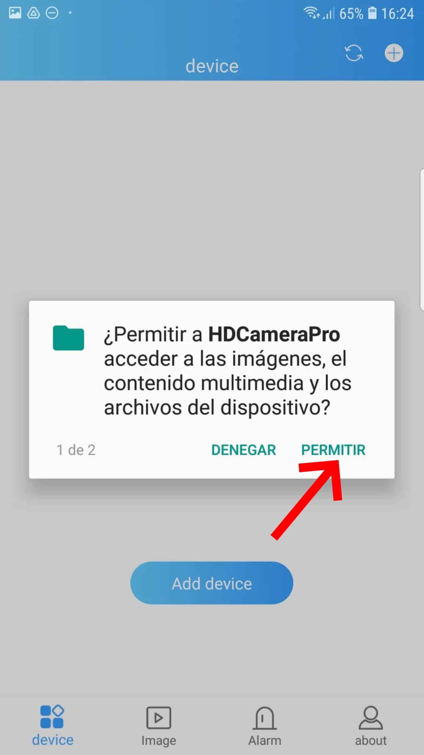 Paso 4.2 Permiso App Multimedia
