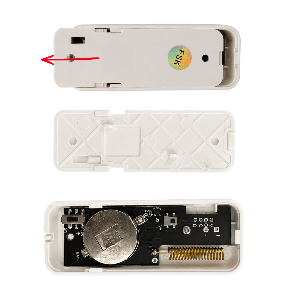Abrir Sensor Puerta-Ventana Encendido Panel