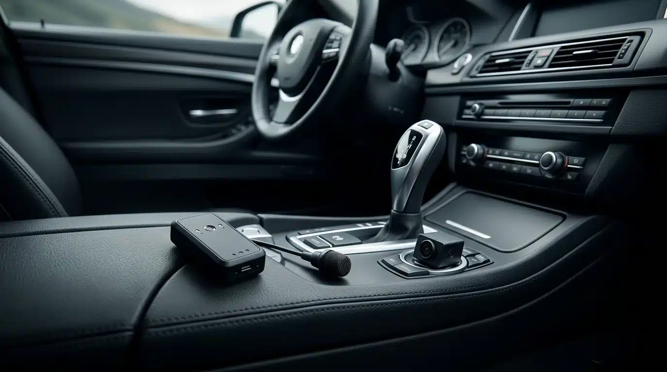 Artículos espía coche con GPS, micrófono y cámara discreta