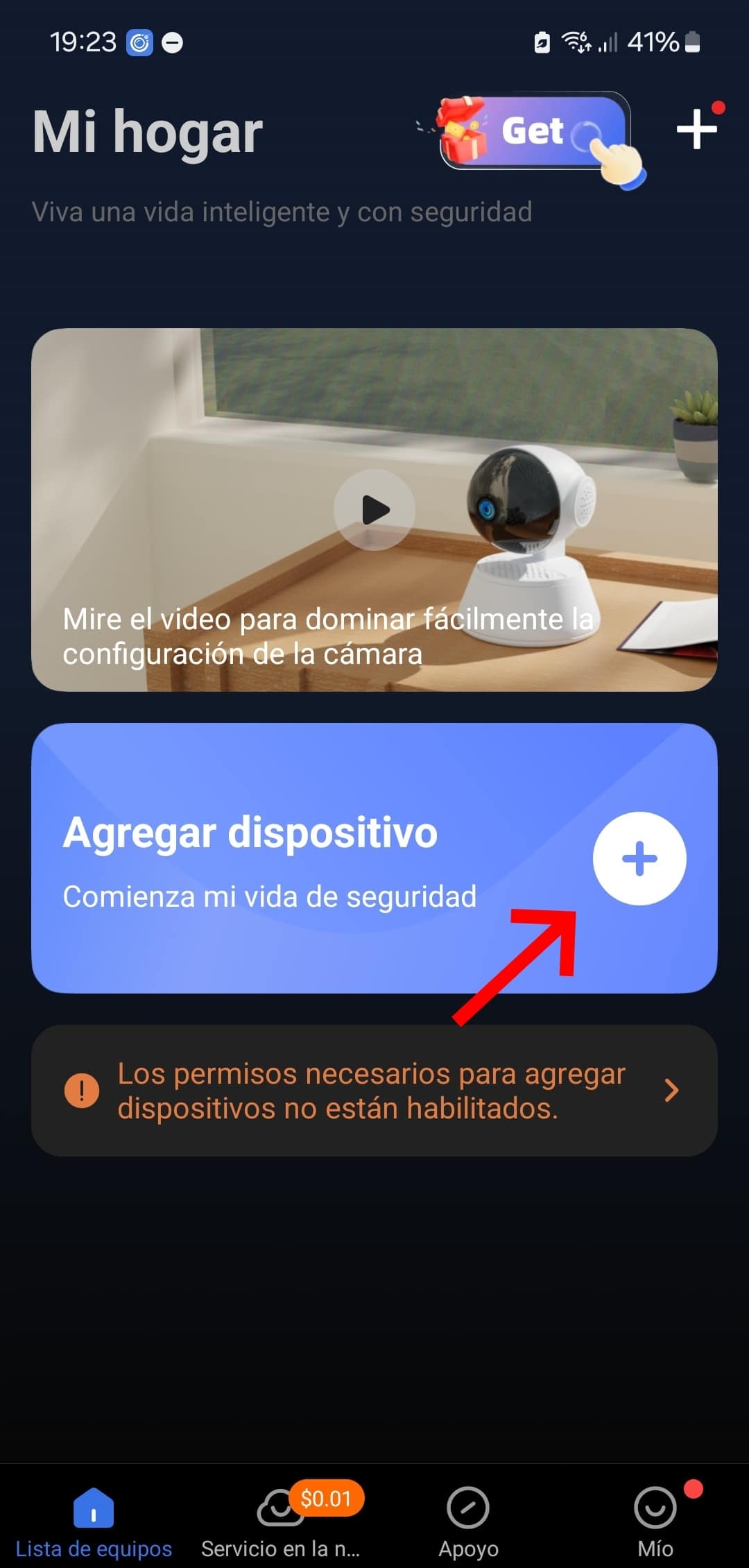 Agregar dispositivo V380 Pro IP601BW