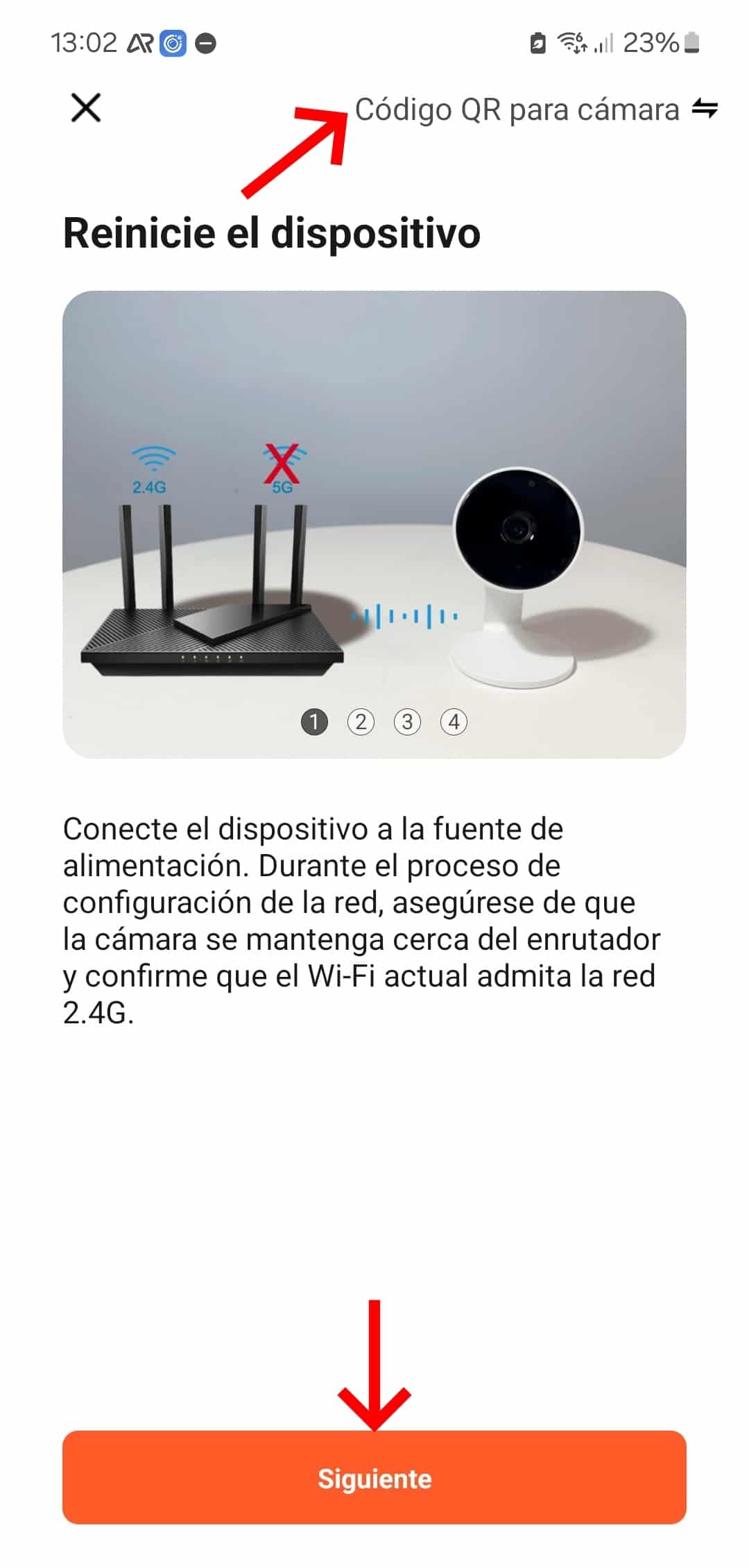 Código QR para cámara TuyaSmart Q26