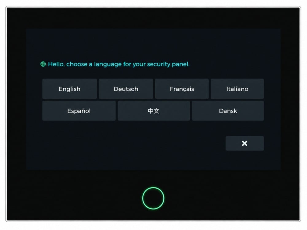 Instrucciones ALARMA - Elegir idioma Alarma
