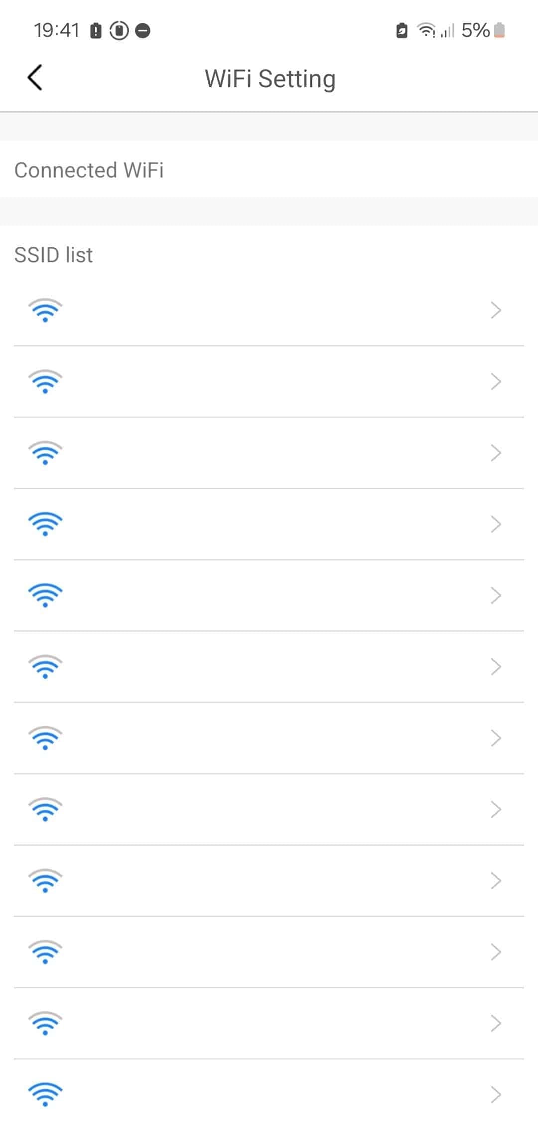 Elegir red Wifi LookCam K5