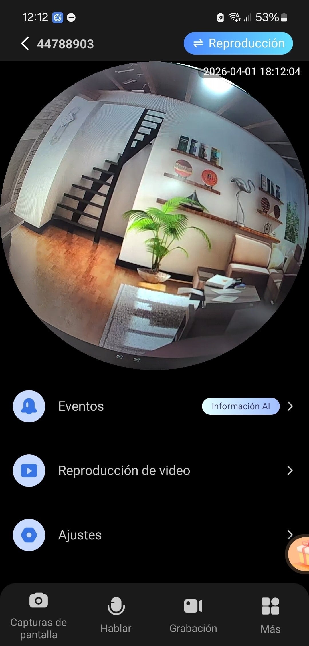 Funciones de la App V380 Pro IP601BW