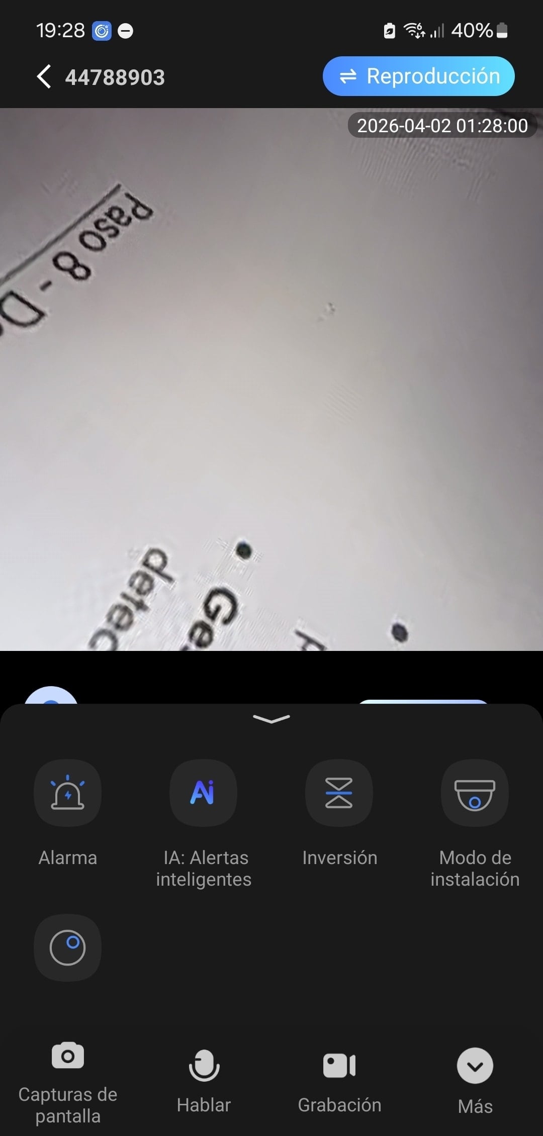 Mas funciones de la app V380 Pro IP601BW
